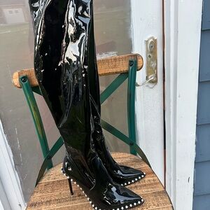 Steve Madden Thigh High Patent Stiletto Boots
